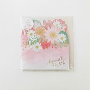 62-210 [フラワー三つ折り色紙 ピンク]