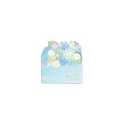 62-198 [フラワーアコーディオン色紙 ブルー]