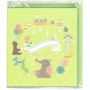 62-124 [二つ折り色紙 イラスト シャボン玉]