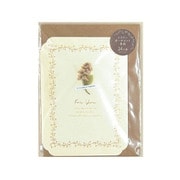 62-284 [フラワーオーナメント色紙 クリーム]