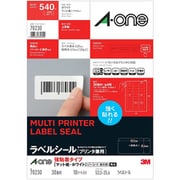 ラベルシール プリンタ兼用 強粘着タイプ A4 30面 18シート/パック 78230