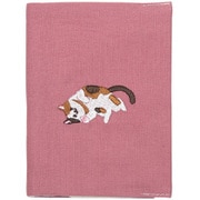 TPC004-01 [布のパスポートカバー 三毛猫 日本製 トラベルグッズ和柄 レトロ グッズ コットン]