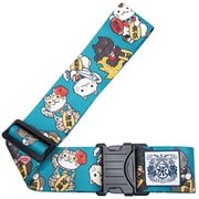 LTT001-05 [タビタツ スーツケースベルト 招き猫 青 トラベルグッズ キャリーバック キャリー 荷物固定ベルト]