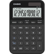 デザイン電卓 ミニジャスト型 カラフル 12桁表示 ブラック MW-C20D-BK-N