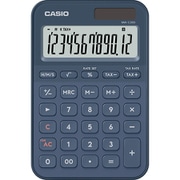 デザイン電卓 ミニジャスト型 カラフル 12桁表示 ネイビー MW-C20D-NY-N
