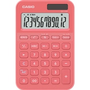 デザイン電卓 ミニジャスト型 カラフル 12桁表示 コーラル MW-C20D-CL-N