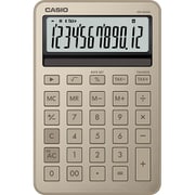 デザイン電卓 ミニジャスト型 スタイリッシュ 12桁表示 ゴールド MS-M200-GD-N