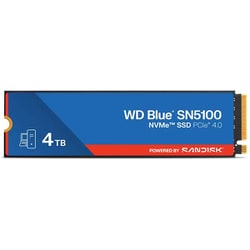 内蔵SSD WD Blue SN5100シリーズ NVMe SSD 4TB WDS400T5B0E