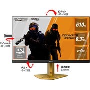 ゲーミングモニター/CS2コラボ/24.1型/FHD@610Hz/応答速度0.3ms/E-sport/G-Sync compatible/HDMI2.1×2/DP1.4×1/DisplayHDR400 CS24A/P/11