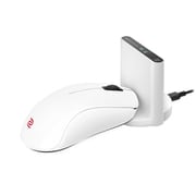 ZOWIE ワイヤレスゲーミングマウス 中プロファイル 左右対称 約61g 3950センサー 4000Hz エンハンストワイヤレスレシーバー付属 右利き用 プラグ＆プレイ ホワイト 数量限定 U2-DW-WH