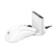 ZOWIE ワイヤレスゲーミングマウス 高プロファイル 左右対称 64g 3950センサー 4000Hz エンハンストワイヤレスレシーバー付属 右利き用 プラグ＆プレイ ホワイト 数量限定 ZA13-DW-WH