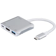 USB Type-C 5in1 コンパクト ドッキングステーション シルバー UD-C12SL