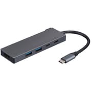 USB Type-C 5in1 スタンダード ドッキングステーション グレー UD-C13GY