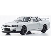 KS03936W 1/43 日産 スカイライン R34 GT-R Vスペック II （ホワイトパール） [ダイキャストミニカー]