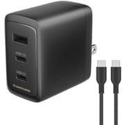 AC充電器 PD65W対応充電器CtoCケーブル付 ブラック TAP166UC2CC15K