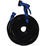 3倍伸縮式ホース 15.25m 10パターン変更可能ノズル 収納用バッグ付 高耐久タイプ 99876