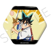 SYNC-YIBHEX-L [TVアニメ『真・侍伝YAIBA』六角形缶バッジ L （デザイン2）]