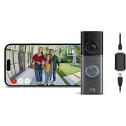 Ring Wired Doorbell Pro PoE （リング ワイヤードドアベル プロ PoEモデル） 高画質・広角 4Kドアホン 10倍ズーム・モーション検知搭載 Ring Home プラン30日間無料体験付き ダークシルバー B0F7TFNLD1