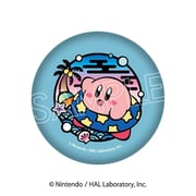 星のカービィ 切り絵シリーズ 和紙風缶バッジ B. うきわ