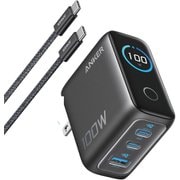 急速充電器 Anker Charger(100W 3 Ports) with USB-C & USB-Cケーブル ダークグレー B121BNZ1