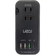 電源タップ AC×3 USB-A×3 C×1 PD対応 折り畳み式 ブラック L-PSAC-B