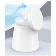 マグネット式 ワイヤレス充電器 スマホ＆ウォッチ用 ホワイト L-SWYMGWS-WH