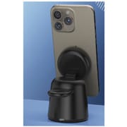 マグネット式 ワイヤレス充電器 スマホ＆ウォッチ用 ブラック L-SWYMGWS-BK