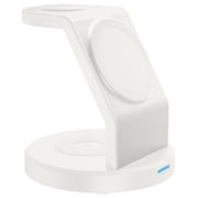 マグネット式 ワイヤレス充電器 スタンド型 3in1 ホワイト L-MG3IN1-WH