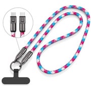 スマホストラップ CtoC充電ケーブル PD 120cm ピンク L-SSCC120P