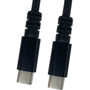 USBケーブル TypeC to C 充電・データ転送用 60W ブラック 30cm L-TC60B-03