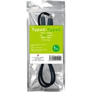 USBケーブル TypeC to C 充電・データ転送用 60W ブラック 1m L-TC60B-10