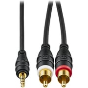 オーディオケーブル Φ3.5mmステレオミニプラグ-ピンプラグ×2 1.5m AT-MI61/1.5