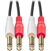 オーディオケーブル Φ6.3mmモノラル標準プラグ×2-Φ6.3mmモノラル標準プラグ×2 1.5m AT-MI74/1.5