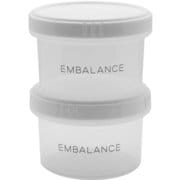 EMBALANCE 保存容器 130ml ラウンドコンテナ 丸型 XS 同色2個セット ホワイト T12210