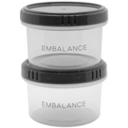 EMBALANCE 保存容器 130ml ラウンドコンテナ 丸型 XS 同色2個セット グレー T12211
