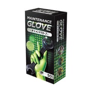 107-0303 [ニトリルゴム手袋 オートメンテグローブ Mサイズ グリーン色 粉なし 1箱（50枚入り）]