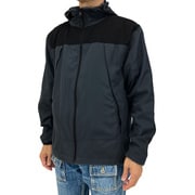 25501 [ウインドブレーカー リップストップフード付きジャケット チャコール 4L]