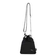 pm30010-001 [ショルダーバッグ ポシェット 斜め掛け お散歩バッグ巾着タイプ ミニバッグ ブラック]