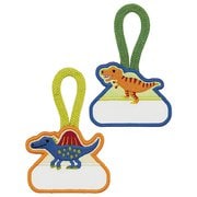 ZLW1 [ループ付ワッペン 2P ディノサウルス トライアングル]