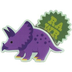 ZMGDW1 [ダイカット木製マグネット ディノサウルス トリケラトプス]