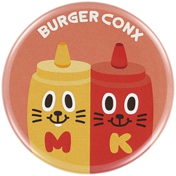 ZCB57 [缶バッジ バーガーコンクス ケチャッピー＆マスタッピー]
