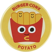 ZCB76 [缶バッジ バーガーコンクス ポテト]