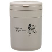 折りたたみハンドル付 デリカポット 300ml ミッキーマウス シンプルロゴ LJFO3