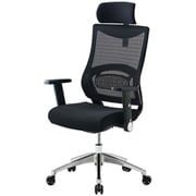 JG3 エルゴノミック チェア 肘付タイプ ヘッド アーム レスト ブラック 黒 背：黒 JG3-101BK