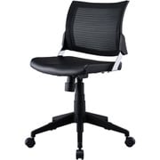 Spinear （スピネア） チェア 肘なしタイプ 背：メッシュ 座：PVC レザー 背：ブラック 座：ダークブラック KWC-287BKBK