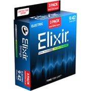 プロモーションパック ELIXIR Electric Guitar Strings OPTIWEB with ANTI-RUST #19002 3セットパック #16571 (19002 Promotion 3Set Pack)