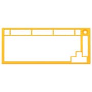 Glorious GMMK PRO 75% Alternative Top Frame Golden Yellow GMMK PRO用 トップフレーム GLO-ACC-P75-TF-GY