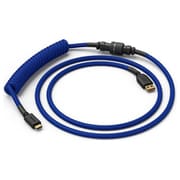 Glorious Coiled Cable Cobalt メカニカルキーボード向け USB Type-Cコイルケーブル GLO-CBL-COIL-COBALT