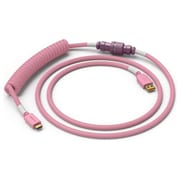 Glorious Coiled Cable Pixel Pink メカニカルキーボード向け USB Type-Cコイルケーブル GLO-CBL-COIL-PP
