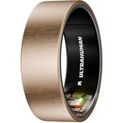 スマートリング Ultrahuman Ring Air(ウルトラヒューマンリング エア) 6号 チタン 充電式 防水100m ウエアラブルリング 睡眠分析 心拍 Brushed Rose Gold UHRA-BR-06